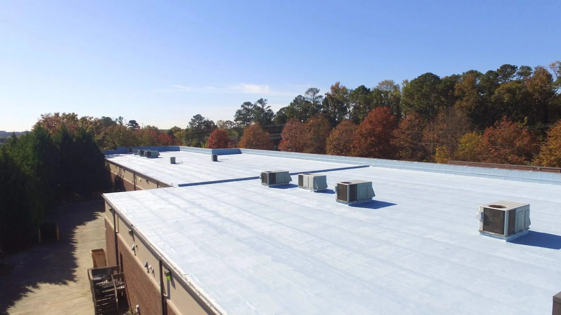 Flat commercial roof in Rochester, NY