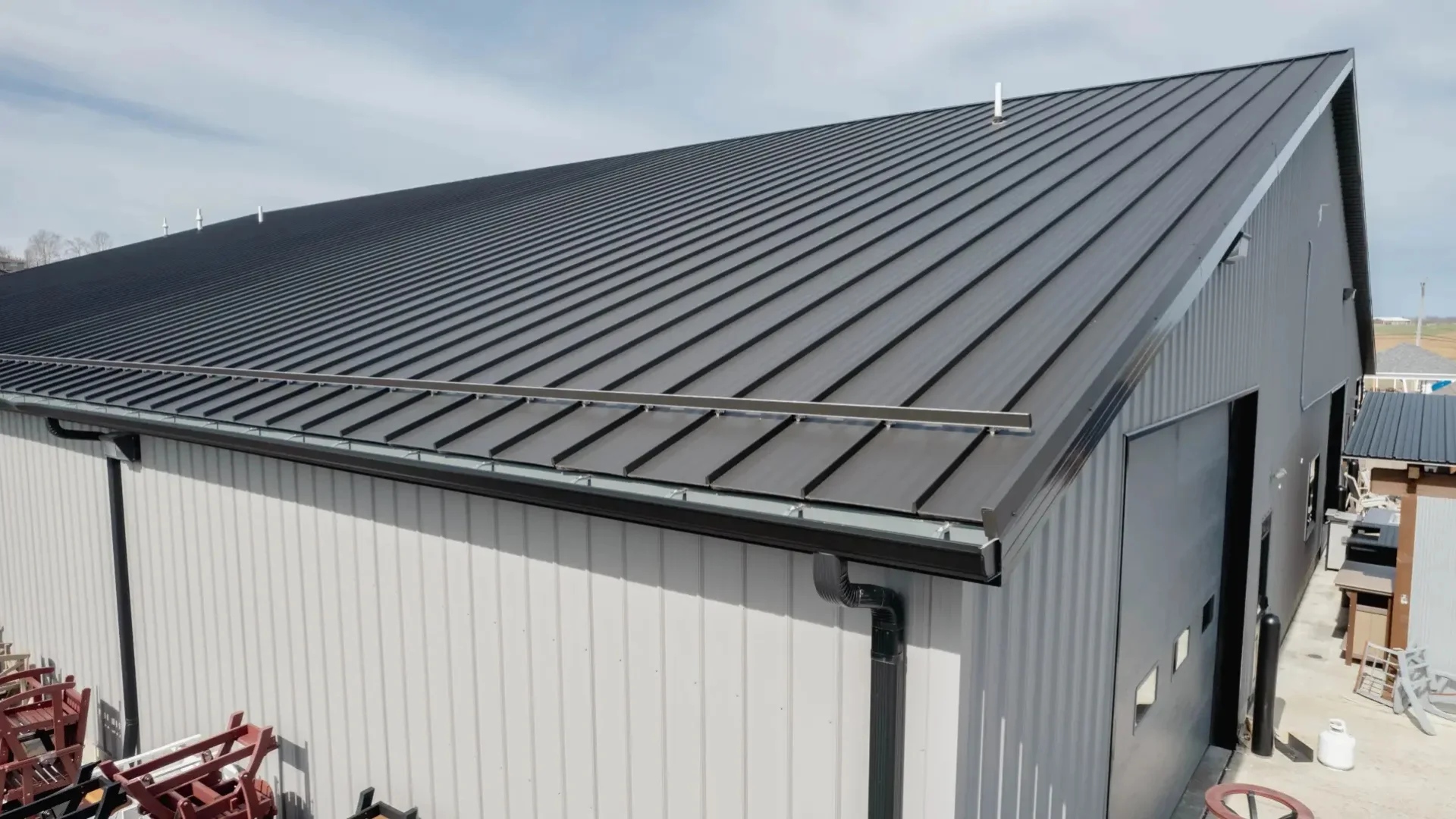 Standing seam metal roof in Rochester, NY